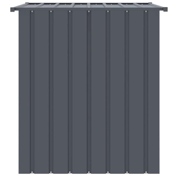 vidaXL Koirankoppi katolla musta 110x103x109 cm galvanoitu teräs