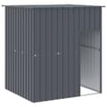 Miniatyrbillede 1 af 5: vidaXL hundehus med tag 165x153x181 cm galvaniseret stål antracitgrå