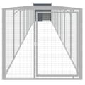 Pikkukuva 3 / 8: vidaXL Koirankoppi/ulkotila antrasiit 110x1017x110 cm galvanoitu teräs