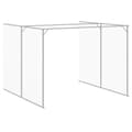 Pikkukuva 7 / 9: vidaXL Koirankoppi/ulkotila v.harmaa 214x457x181 cm galvanoitu teräs