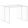 Miniatyrbilde 7 av 9: vidaXL Hundehus med gård antrasitt 214x865x181 cm galvanisert stål