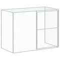 Miniatyrbilde 8 av 9: vidaXL Hundehus med gård antrasitt 214x865x181 cm galvanisert stål