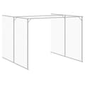 Miniatyrbilde 7 av 9: vidaXL Hundehus med gård antrasitt 214x457x181 cm galvanisert stål