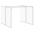 Miniatyrbilde 7 av 9: vidaXL Hundehus med gård antrasitt 214x865x181 cm galvanisert stål