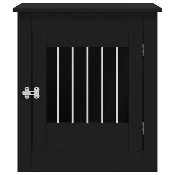 vidaXL Hundbur svart 64,5x80x71 cm konstruerat trä