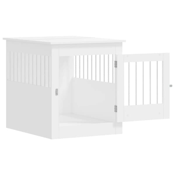 vidaXL Hundbur vit 64,5x80x71 cm konstruerat trä