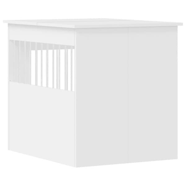 vidaXL Hundbur vit 64,5x80x71 cm konstruerat trä