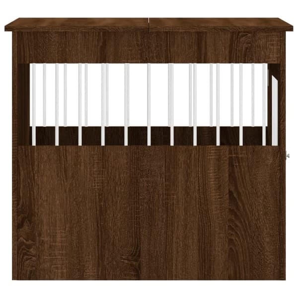 vidaXL hundebur 64,5x80x71 cm konstrueret træ brun egetræsfarve