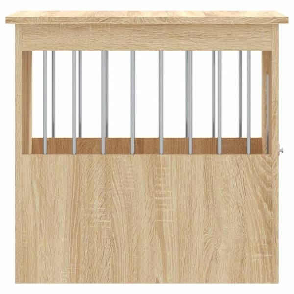 vidaXL Hundbur/sidobord sonoma-ek 45x62x59 cm konstruerat trä