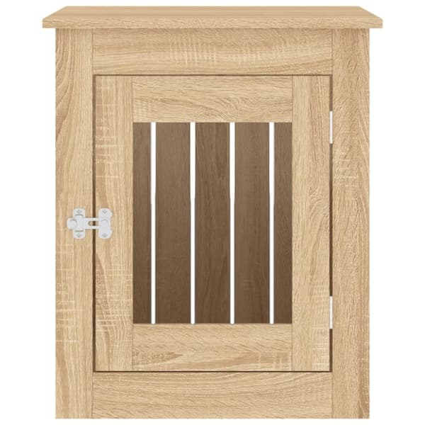 vidaXL hundebur 55x75x65 cm konstrueret træ sonoma-eg