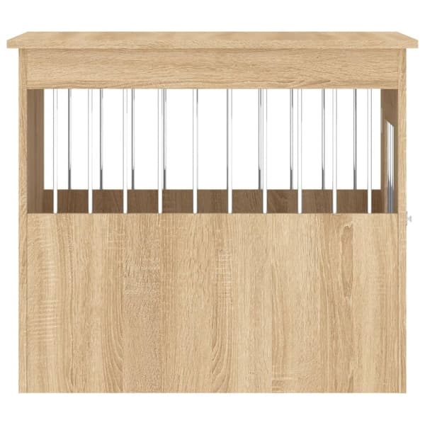 vidaXL hundebur 55x75x65 cm konstrueret træ sonoma-eg