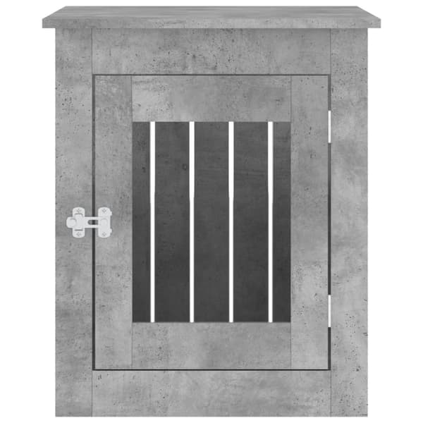 vidaXL Hundbur/sidobord betonggrå 55x75x65 cm konstruerat trä
