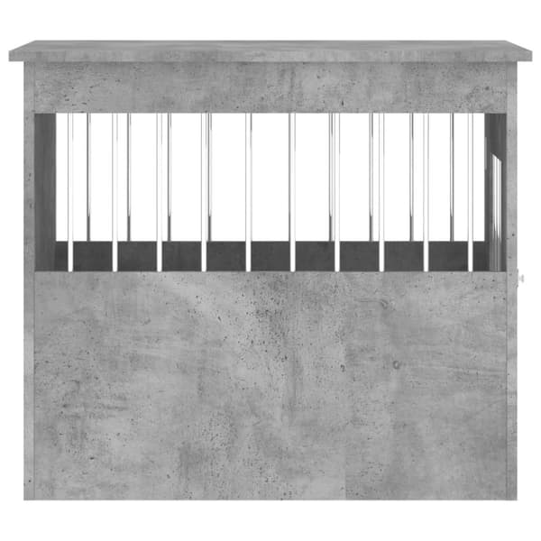 vidaXL Hundbur/sidobord betonggrå 55x75x65 cm konstruerat trä