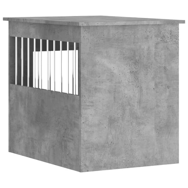 vidaXL Hundbur/sidobord betonggrå 55x75x65 cm konstruerat trä