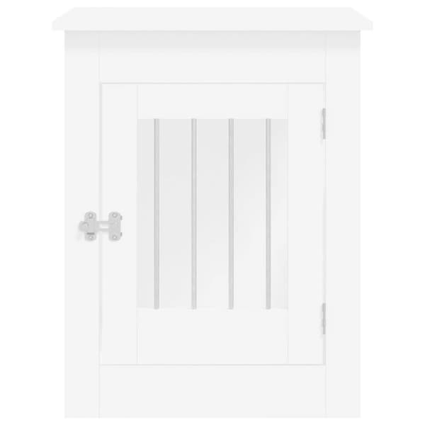 vidaXL Hundbur/sidobord vit 55x80x68 cm konstruerat trä