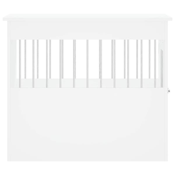 vidaXL Hundbur/sidobord vit 55x80x68 cm konstruerat trä