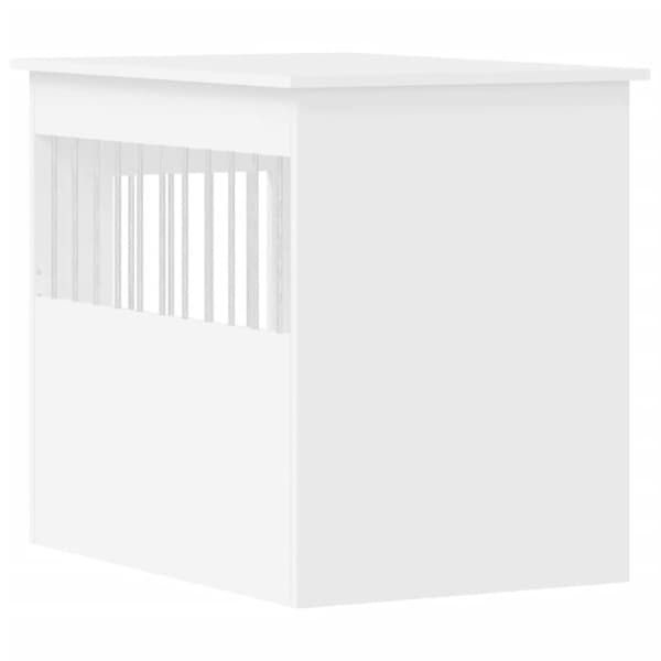 vidaXL Hundbur/sidobord vit 55x80x68 cm konstruerat trä