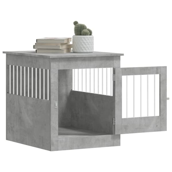 vidaXL Koiranhäkki/kaluste betoninharmaa 64,5x80x71 cm tekninen puu