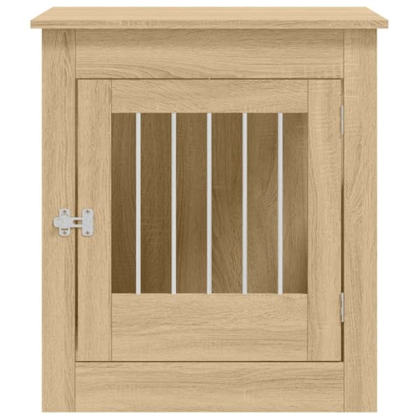 vidaXL hundebur 64,5x80x71 cm konstrueret træ sonoma-eg