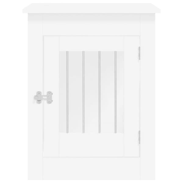 vidaXL hundebur 55x80x68 cm konstrueret træ hvid