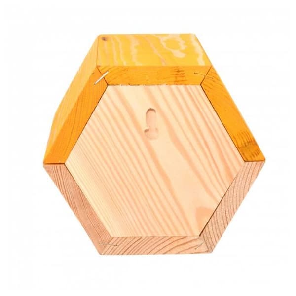 Bikupa - Ej specificerad - Hexagonal - L 14,6 x l 14,8 x H 12,8 cm - Gul - Utomhus