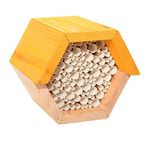 Bikupa - Ej specificerad - Hexagonal - L 14,6 x l 14,8 x H 12,8 cm - Gul - Utomhus