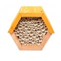Miniatyrbild 1 av 4: Bikupa - Ej specificerad - Hexagonal - L 14,6 x l 14,8 x H 12,8 cm - Gul - Utomhus