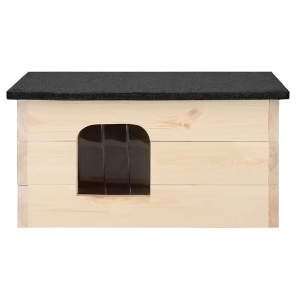 Trähus för katter och hundar - SPRINGOS® - 39 x 54 x 30 cm - Isolerade väggar - Viktak