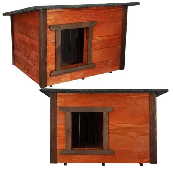 Springos® Hus för katt eller hund 66 x 51,5 x 51 cm – Utomhus, isolerat
