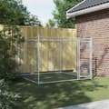 Pikkukuva 3 / 8: vidaXL Koiranhäkki ovella harmaa 2x2x1,5 m galvanoitu teräs