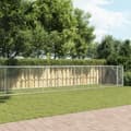 Miniatyrbilde 3 av 9: vidaXL Hundebur med dør grå 10x2x1,5 m galvanisert stål