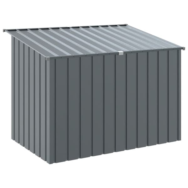 vidaXL hundehus med tag 153x91x110 cm galvaniseret stål antracitgrå