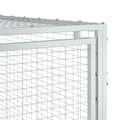 Pikkukuva 8 / 9: vidaXL Koirankoppi/ulkotila antrasiit 153x396x110 cm galvanoitu teräs