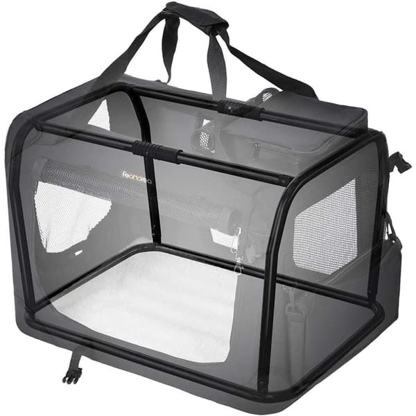 Rootz Transport Box - Hunde Box - Transport Taske - Foldbar Cat Box - Sort