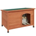 Pikkukuva 7 / 7: Rootz-koirakodit - Puinen koirakennel - Toimiva koirankoti - Jaettu 3 osaan - Kuusen puurunko - Oranssi - 100L x 65,5W x 68K cm