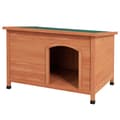 Pikkukuva 1 / 7: Rootz-koirakodit - Puinen koirakennel - Toimiva koirankoti - Jaettu 3 osaan - Kuusen puurunko - Oranssi - 100L x 65,5W x 68K cm