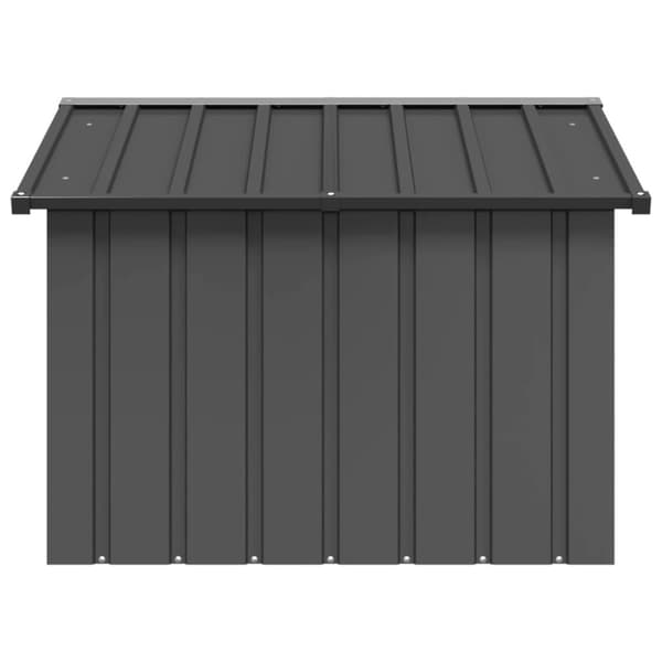 vidaXL Koirankoppi antrasiitti 116,5x103x81,5 cm galvanoitu teräs -  Koirankopit