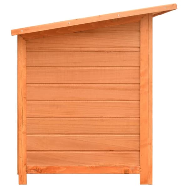 vidaXL Hundbur massiv furu och granträ 120x77x86 cm - Hundkojor