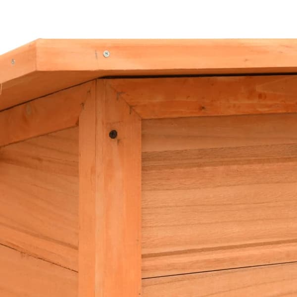 vidaXL Hundbur massiv furu och granträ 120x77x86 cm - Hundkojor