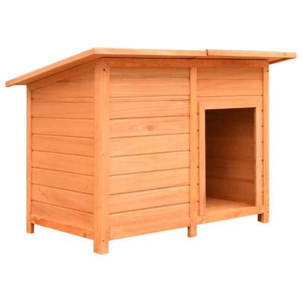 vidaXL Hundbur massiv furu och granträ 120x77x86 cm - Hundkojor