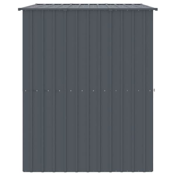 vidaXL hundehus med tag 214x153x181 cm galvaniseret stål antracitgrå - Hundehuse