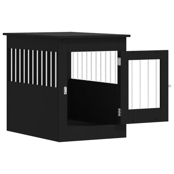 vidaXL Koiranhäkki/kaluste musta 55x80x68 cm tekninen puu -  Koirankopit