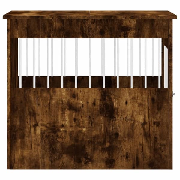vidaXL hundebur 64,5x80x71 cm konstrueret træ røget egetræsfarve -  Hundehuse