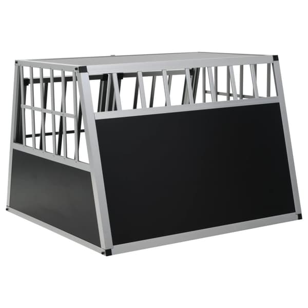 The Living Store Hundbur med dubbel dörr 94x88x69 cm -  Hundkojor