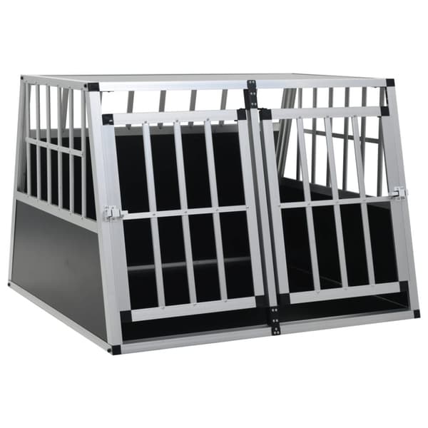 The Living Store Hundbur med dubbel dörr 94x88x69 cm -  Hundkojor