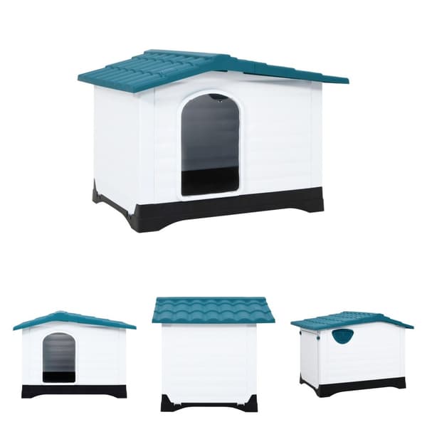 The Living Store Koirankoppi sininen 90,5x68x66 cm polypropeeni - Koirankopit