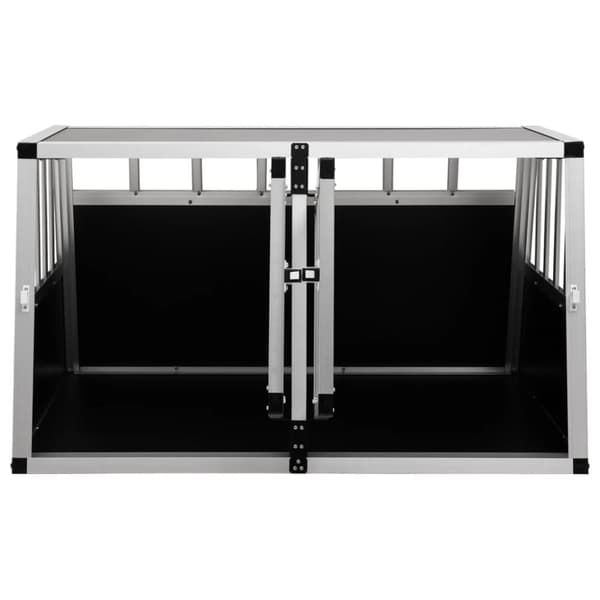 The Living Store hundebur med dobbelt dør 89 x 69 x 50 cm -  Hundehuse