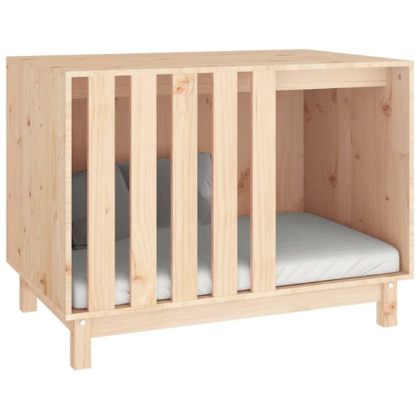 The Living Store hundehus 90x60x67 cm massivt fyrretræ -  Hundehuse