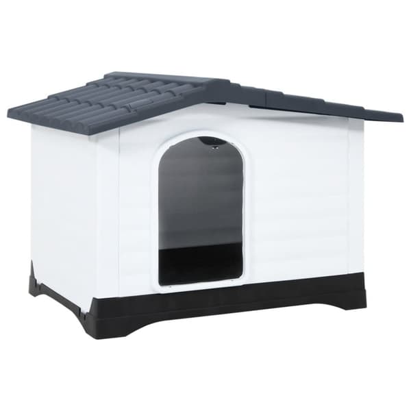 The Living Store Koirankoppi harmaa 90,5x68x66 cm polypropeeni -  Koirankopit