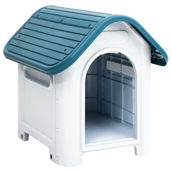 The Living Store hundehus 59x75x66 cm polypropylen blå -  Hundehuse